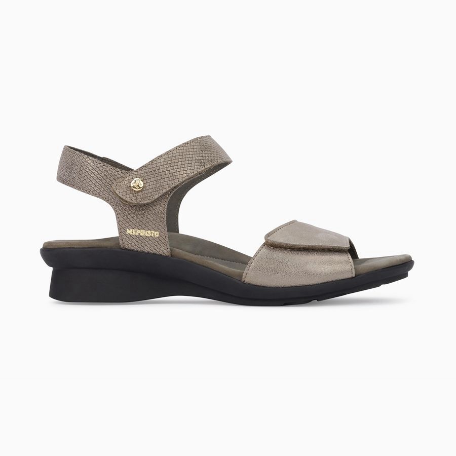 Mephisto PATTIE Metallic Læder Sko 2087431-TL - Sandaler Dame Brune